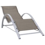 Transat chaise longue bain de soleil lit de jardin terrasse meuble d'ext�rieur textil�ne et aluminium ...