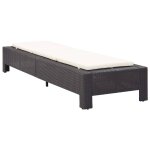 Transat avec coussin noir rsine tresse