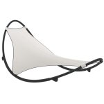Transat design chaise longue bain de soleil lit de jardin terrasse meuble d'extrieur a bascule avec ...
