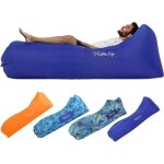 Transat gonflable portable gonflable canap� dossier d�air gonflable ergonomique en tissu polyester 210t ...