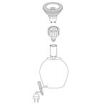 Transformateur de douille tibelec e27 en gu10