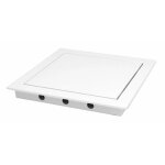 Trappe de visite en plastique 10x10 cm blanche