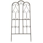 Treillage jardin fer cathdrale 50x110cm
