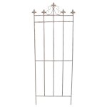Treillage jardin fer fleur de lys 49x128cm