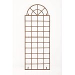 Treillage tuteur mural 180 x 70 cm d�coration de jardin plantes grimpantes en m�tal marron vielli 10 ...