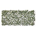 Treillis extensible en osier avec feuillage pe tro�ne de californie 180 x 90 cm - nature