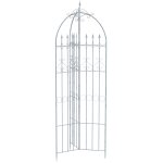 Treillis de jardin d�coratif en m�tal blanc vieilli support el�gant pour plantes grimpantes style ancien ...