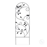 Treillis de jardin en fer 120 cm noir helloshop26 13 0002894 2