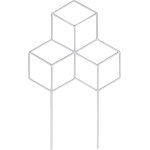 Treillis de jardin en m�tal pour plantes grimpantes, support en fer pour plantes grimpantes