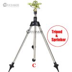 Trpied en acier inoxydable, arroseur  impact rglable, idal pour l'arrosage du jardin irrgulier, ...