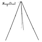 Tr�pied de cuisine de camping portable, lanterne de gril, support de four, pot