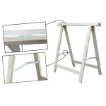 Treteau bois 75x75cm pin traite