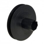 Treuil volet plastique pointe mtallique 136x40 mm. sangle 14mm.