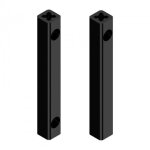 Tringle cr�mone pompier - aluminium - 1250 mm - blanc ral 9010 - omniia tirard