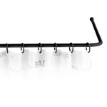 Tringle de douche - pour angle - adaptable - diamètre 2 cm - noir wenko Tringle de douche - pour angle - adaptable - diamètre 2 cm - noir wenko