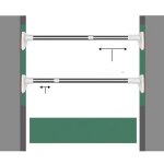 Tringles de rideaux tlescopiques en acier inoxydable, support de balcon extensible, support de garde ...