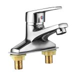 Triple baignoire mlangeur eau chaude et froide robinet evier pulvrisation pomme de douche pont mont ...