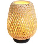 Trkk - lampe de table nordique rustique avec abat - jour en rotin naturel et fibre de bambou, base en ... Trkk - lampe de table nordique rustique avec abat - jour en rotin naturel et fibre de bambou, base en ...