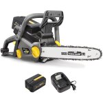 Trononneuse sans fil  batterie, 40 v, guide 16 pouces, gt elec + batterie 2 ah + chargeur