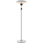 Trotec parasol chauffant design irs 2020 de 2000 watts en aluminium et inox