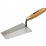 Truelle carr�e - lame acier - manche bois - 240 mm -