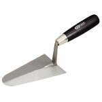 Truelle italliene ronde - lame acier - manche bois - 240 mm -