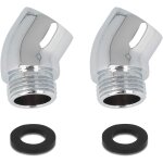 Trust - lot de 2 raccords couds pour pommeau de douche, adaptateur de tuyau de douche, 135 , avec joint, ...