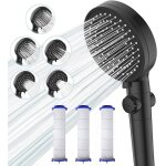 Trust - pommeau de douche avec 3 filtres (bouton arrêt + 5 mode jet réglable), pommeau de douche anti ... Trust - pommeau de douche avec 3 filtres (bouton arrêt + 5 mode jet réglable), pommeau de douche anti ...