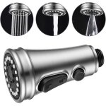 Trust - pommeau de douche 3 modes - robinet de cuisine - tte de rechange avec bouton de rinage haute ...