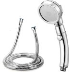 Trust - pommeau de douche amovible moderne à 3 réglages avec tuyau de 140 cm, économie d'eau haute pression, ... Trust - pommeau de douche amovible moderne à 3 réglages avec tuyau de 140 cm, économie d'eau haute pression, ...