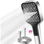 Trust - pommeau de douche avec tuyau de 1, 5 mètre, pomme de douche à economie d'eau avec 7 modes d'eau, ... Trust - pommeau de douche avec tuyau de 1, 5 mètre, pomme de douche à economie d'eau avec 7 modes d'eau, ...