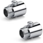 Trust - stop douche, 2 pices robinet d'arrt du pommeau de douche g1 / 2, economiseur d'eau pour douche ...