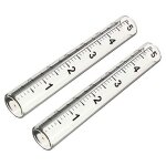 Tube de remplacement en verre pour pluviomtre, capacit de 5 pouces, 2 pices, pour jardin et cour