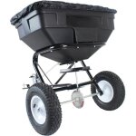 Turfmaster epandeur rotatif à tracter 56 kg pour compost, graine et sel de déneigement Turfmaster epandeur rotatif à tracter 56 kg pour compost, graine et sel de déneigement