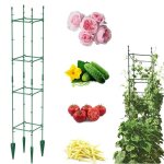 Tuteur de jardin pour plantes grimpantes, cadre, tuteur tomates et concombres, �chelle � fleurs, support ...