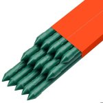 Tuteur pour plantes 1, 7 m - duoku - lot de 15 tuteurs m�talliques recouverts de plastique, avec extr�mit�s ...