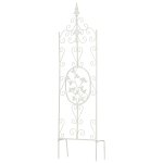 Tuteur pour plantes grimpantes hauteur 122 cm en m�tal blanc 10 0003866
