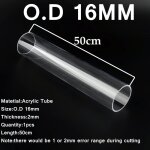 Tuyau en acrylique transparent pour aquarium, 50cm de long, od 16 110mm, accessoires en plexiglas prcieux ...