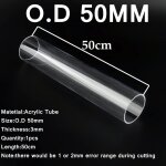 Tuyau en acrylique transparent pour aquarium, 50cm de long, od 16 110mm, accessoires en plexiglas prcieux ...