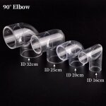 Tuyau en acrylique transparent pour aquarium, connecteur coud, filtre  poisson prcieux, bec de canard, ...