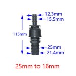 Tuyau d'arrosage de 25mm à 16mm à 20mm, connecteur barbelé de réduction 1 à 1 / 2 à 3 / 4 pe, tuyau ... Tuyau d'arrosage de 25mm à 16mm à 20mm, connecteur barbelé de réduction 1 à 1 / 2 à 3 / 4 pe, tuyau ...