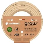 Tuyau d'arrosage 3 - 4  15m cellfast grow - 4 couches - ats - tresse tricot�e - r�sistant aux uv ¿ anti ...