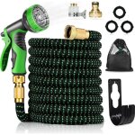 Tuyau darrosage extensible de 15 m, tuyau de pistolet pulv�risateur � 10 fonctions avec support pour ...