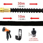 Tuyau d'arrosage de jardin 3 fois tuyau d'arrosage extensible haute pression flexible lavage de voiture ...