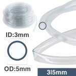 Tuyau d'arrosage de jardin en pvc transparent de 1  150 mtres id - 2 3 5 6 8 9 10 12 14 16 18 20 22 ...