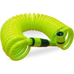 Tuyau d'arrosage en spirale de 3 / 8  avec accessoires de jardinage ou de nettoyage - comprend une lance ...