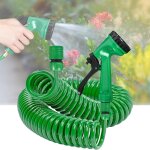 Tuyau arrosage spirale 7. 5m / 10m / 20m, tuyau d'arrosage extensible avec 7 modes pistolet arrosage ...