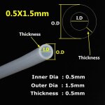 Tuyau en caoutchouc de silicone transparent de qualit alimentaire, 0. 5mm 1. 5mm 2mm 3mm 4mm 5mm de ...
