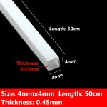 Tuyau carré creux en plastique abs, diamètre 3mm / 4mm / 5mm / 6mm / 8mm / 10mm, bricolage, matériel ... Tuyau carré creux en plastique abs, diamètre 3mm / 4mm / 5mm / 6mm / 8mm / 10mm, bricolage, matériel ...