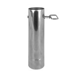 Tuyau droit pour po�le a bois, en acier inoxydable, ajustable, pour chemin�e d'ext�rieur, camping, randonn�e, ...